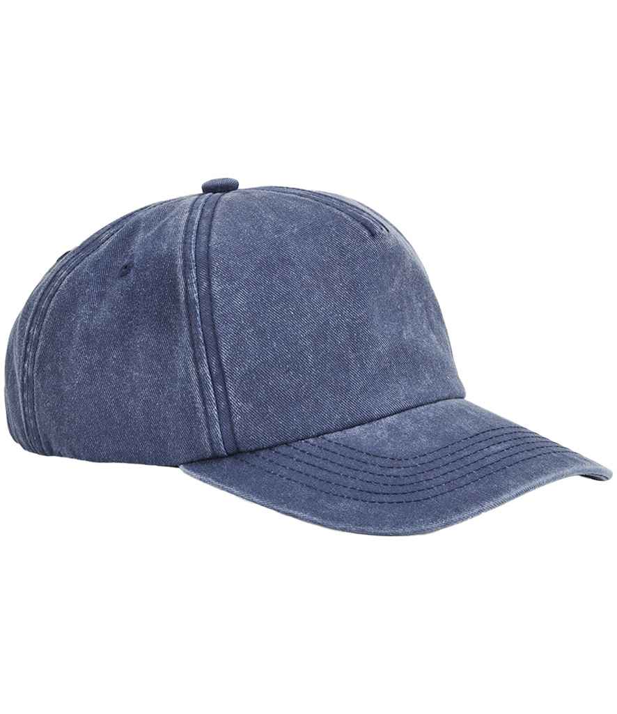 Beechfield Relaxed 5 Panel Vintage Cap | Vintage Denim