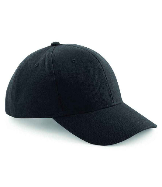 Beechfield Pro-Style Heavy Brushed Cotton Cap | Black