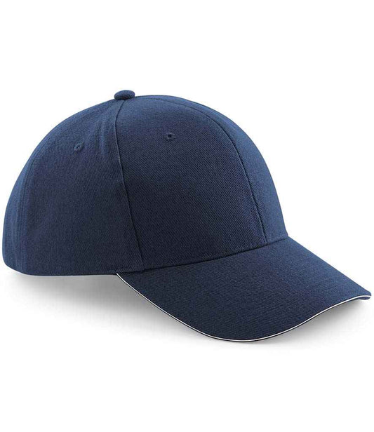 Beechfield Pro-Style Heavy Brushed Cotton Cap | Navy/Stone