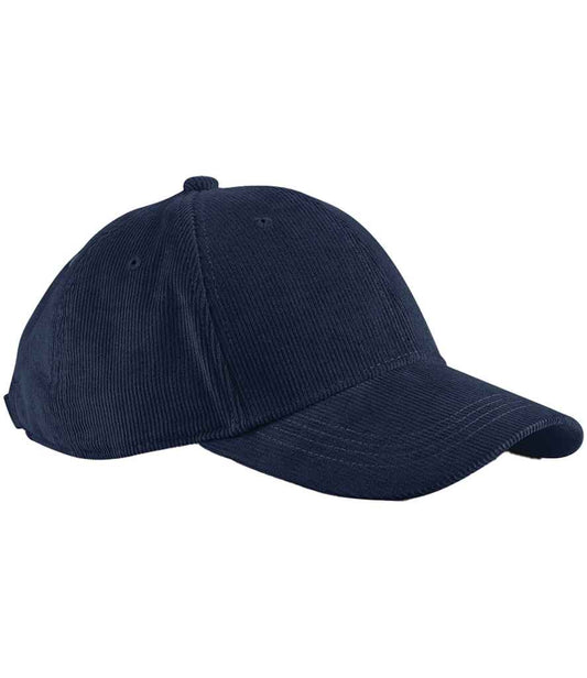 Beechfield EarthAware® Organic Cord Baseball Cap | Oxford Navy