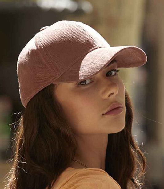 Beechfield EarthAware® Organic Cord Baseball Cap | Redwood