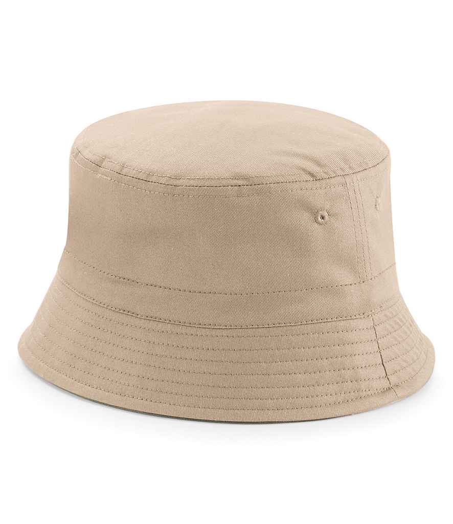 Beechfield Reversible Bucket Hat | Olive Green/Stone