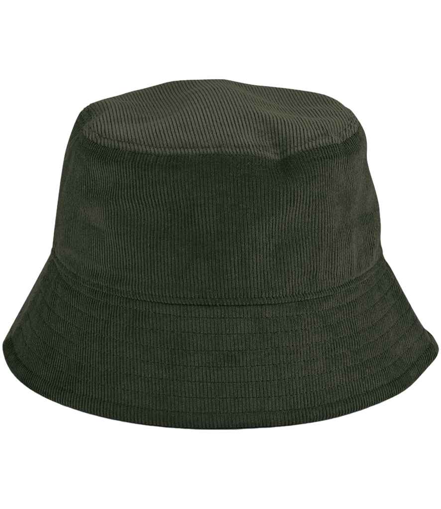 Beechfield EarthAware® Organic Cord Bucket Hat | Forest Night