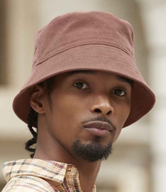 Beechfield EarthAware® Organic Cord Bucket Hat | Redwood