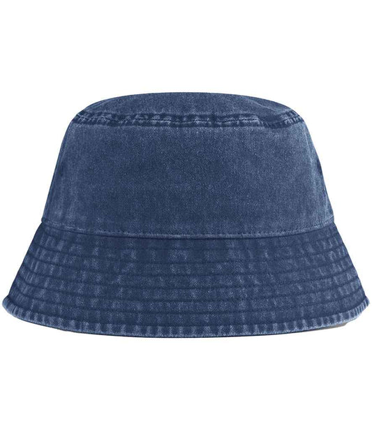 Beechfield Junior Vintage Bucket Hat | Vintage Denim