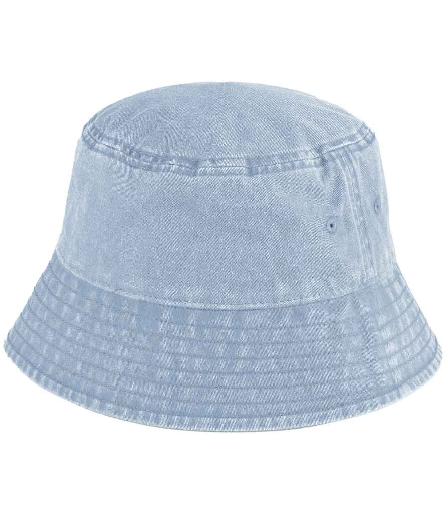 Beechfield Junior Vintage Bucket Hat | Vintage Light Blue