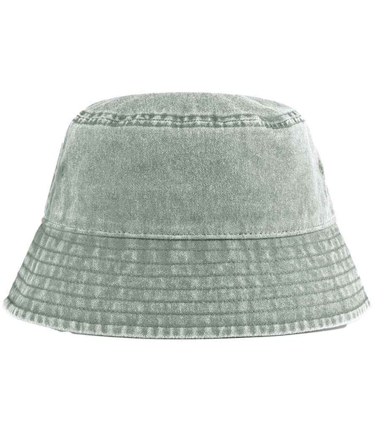 Beechfield Junior Vintage Bucket Hat | Vintage Sage Green