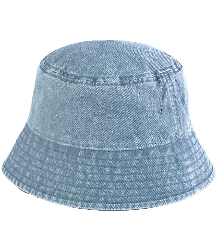 Beechfield Vintage Bucket Hat | Vintage Light Denim