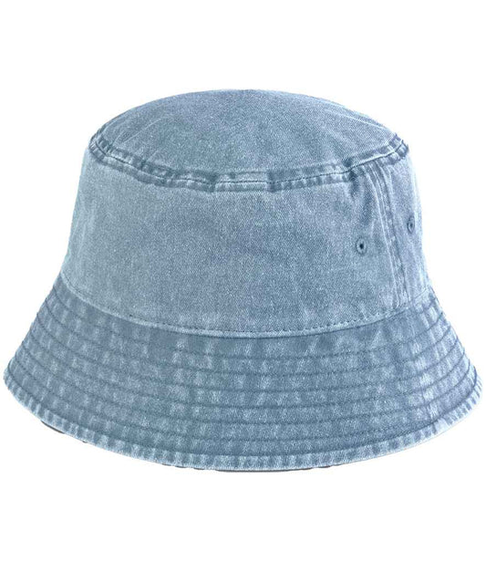 Beechfield Vintage Bucket Hat | Vintage Light Denim