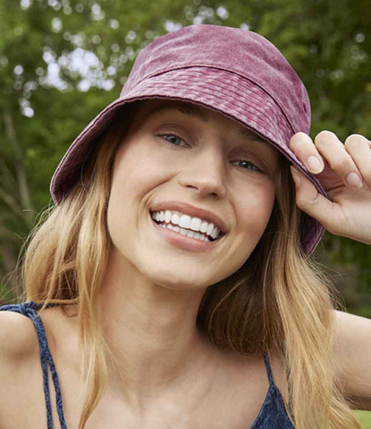Beechfield Vintage Bucket Hat | Vintage Red