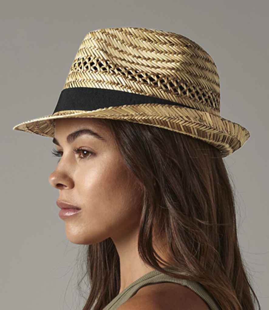 Beechfield Straw Summer Trilby | Natural