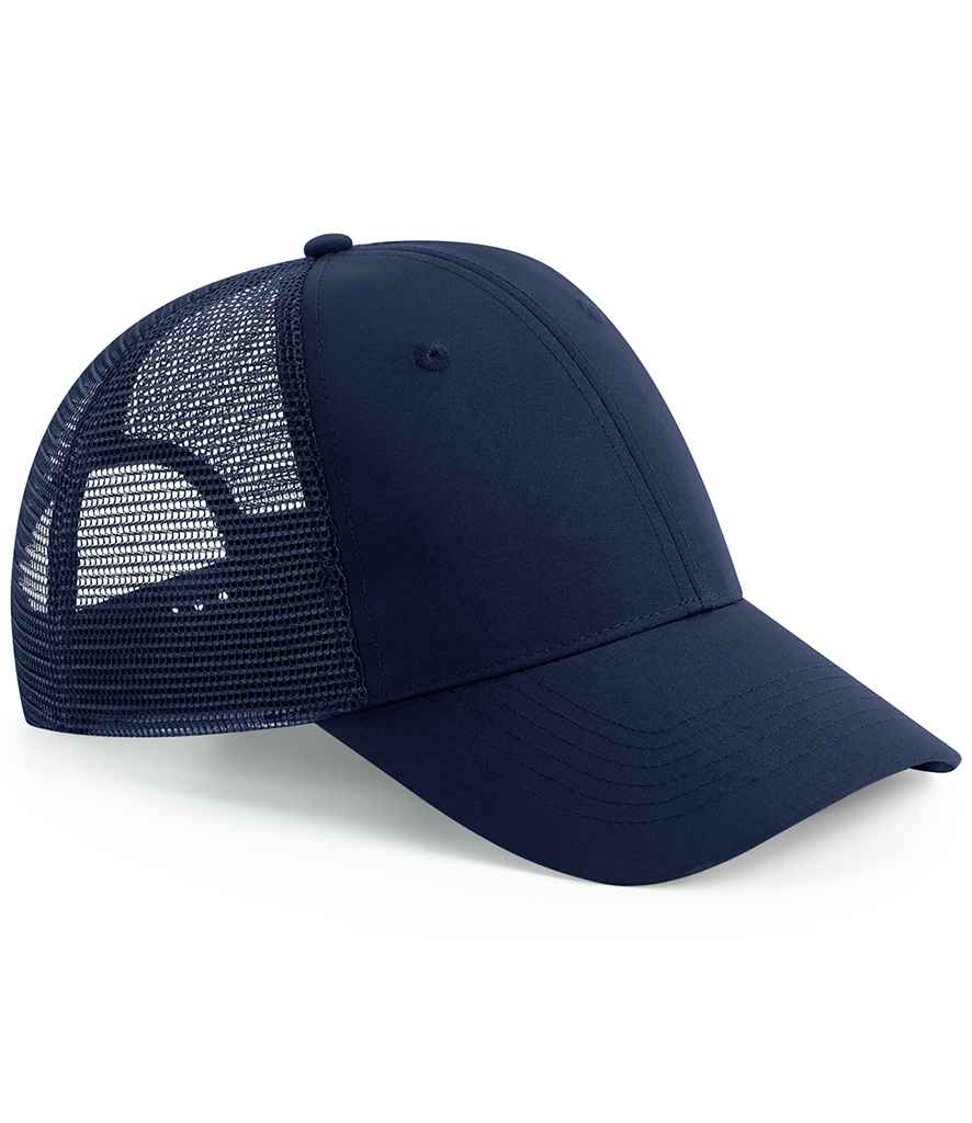 Beechfield Recycled 6 Panel Snapback Trucker Cap | French Navy