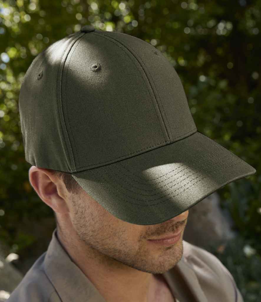 Beechfield EarthAware® Organic Cotton Stretch-Fit Cap | Olive Green