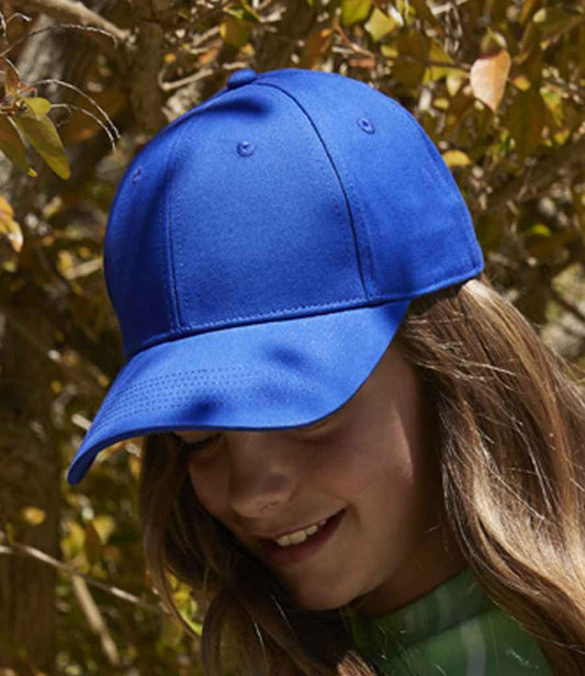 Beechfield EarthAware® Junior Classic Organic Cotton 6 Panel Cap | Bright Royal