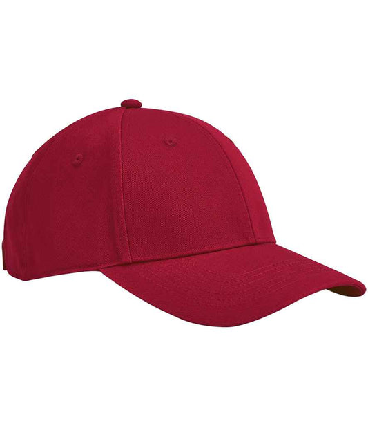 Beechfield EarthAware® Junior Classic Organic Cotton 6 Panel Cap | Classic Red