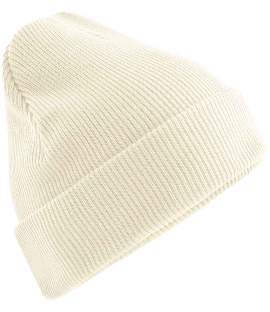 Beechfield Organic Cotton Original Heavyweight Cuffed Beanie | Off White