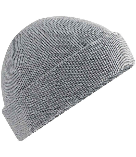 Beechfield Organic Cotton Fisherman Beanie | Ash