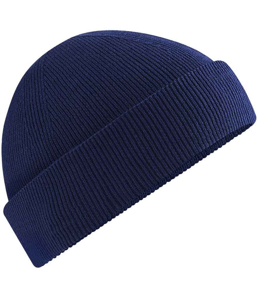 Beechfield Organic Cotton Fisherman Beanie | Oxford Navy