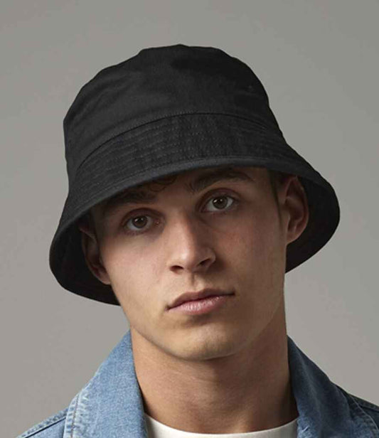 Beechfield Organic Cotton Bucket Hat | Black