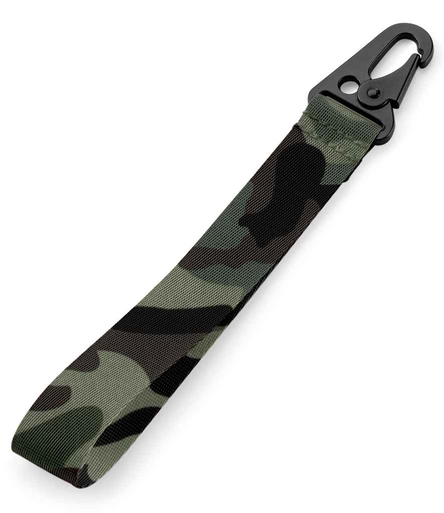 BagBase Brandable Key Clip | Jungle Camo