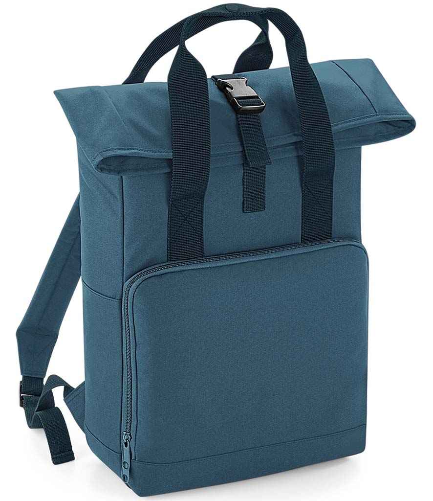 BagBase Recycled Twin Handle Roll-Top Backpack | Airforce Blue