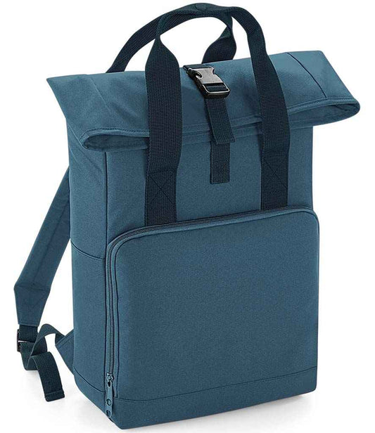 BagBase Recycled Twin Handle Roll-Top Backpack | Airforce Blue