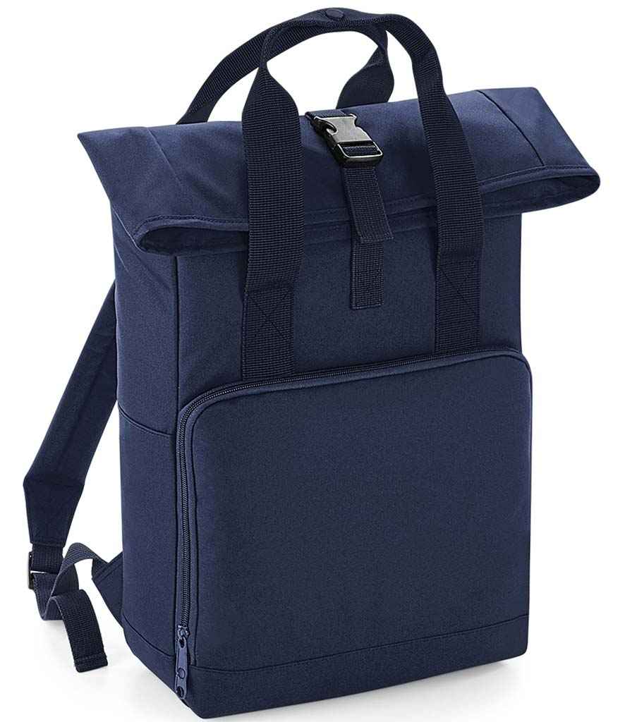 BagBase Recycled Twin Handle Roll-Top Backpack | Navy Dusk