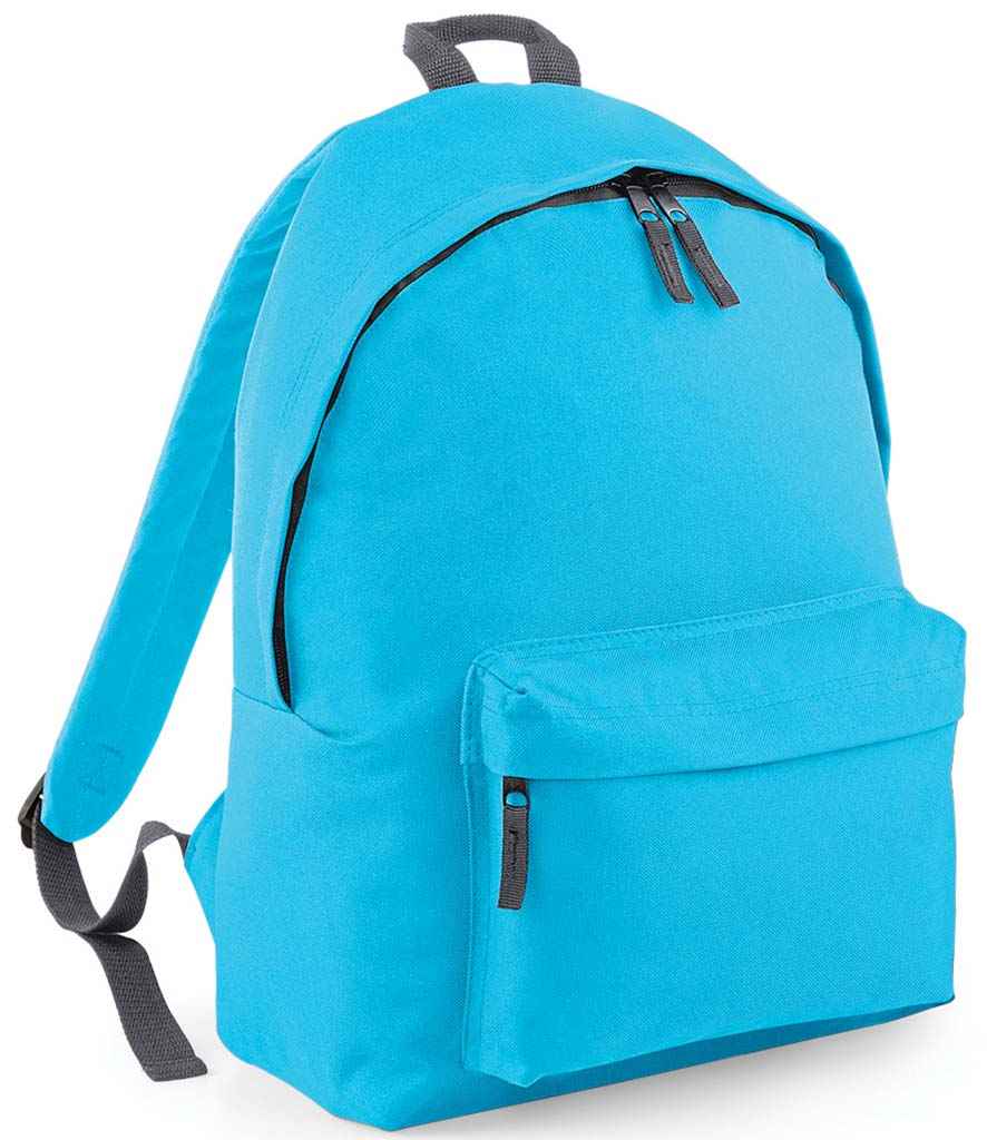BagBase Kids Fashion Backpack | Surf Blue/Graphite Grey