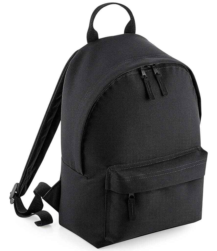 BagBase Mini Fashion Backpack | Black/Black