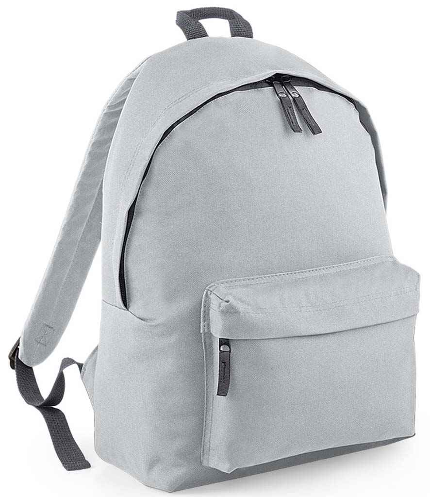 BagBase Original Fashion Backpack | Light Grey/Graphite Grey