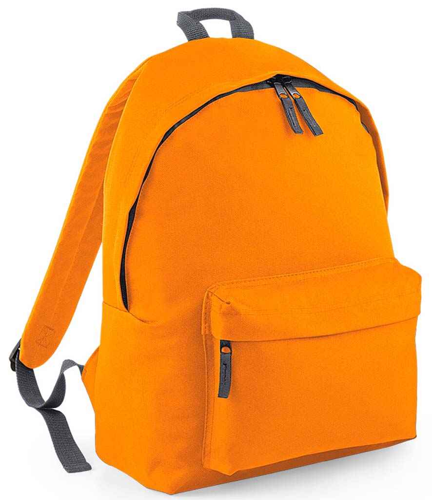 BagBase Original Fashion Backpack | Orange/Graphite Grey