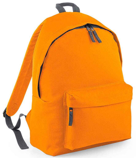 BagBase Original Fashion Backpack | Orange/Graphite Grey