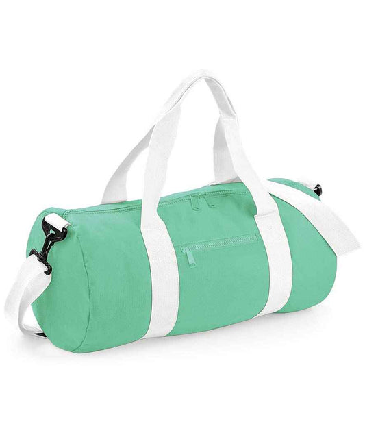 BagBase Original Barrel Bag | Mint/White