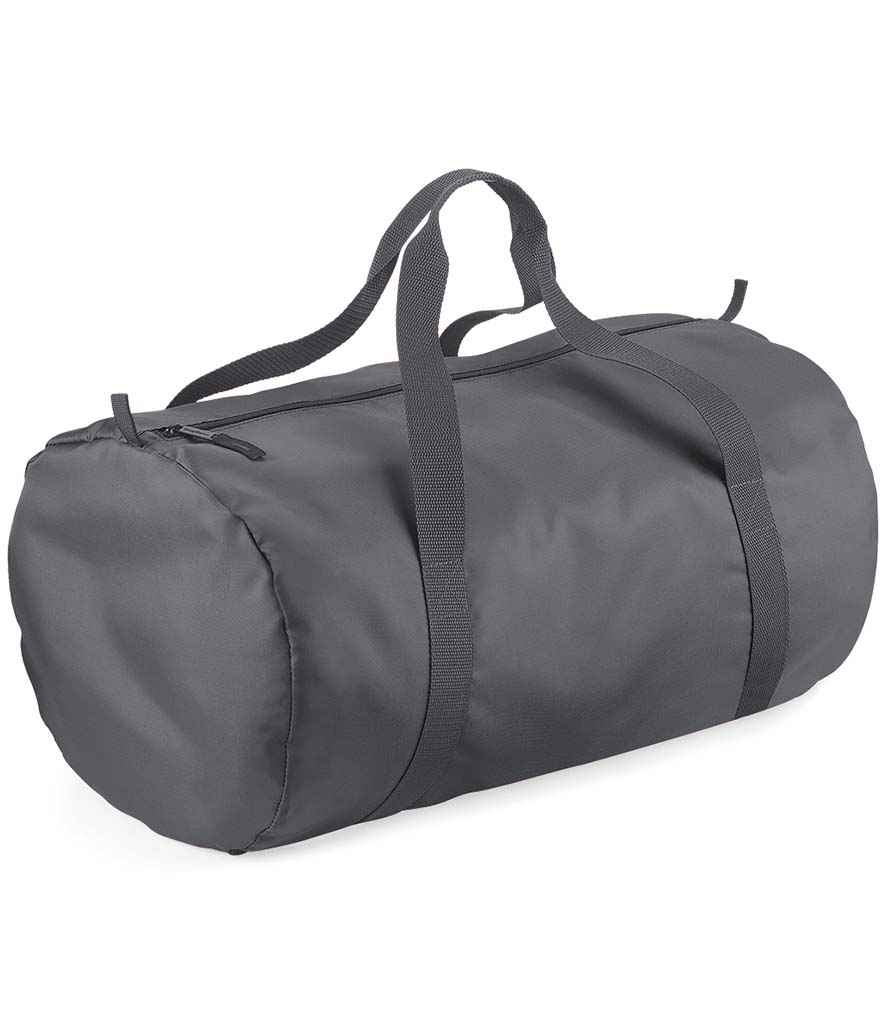 BagBase Packaway Barrel Bag | Graphite Grey/Graphite Grey