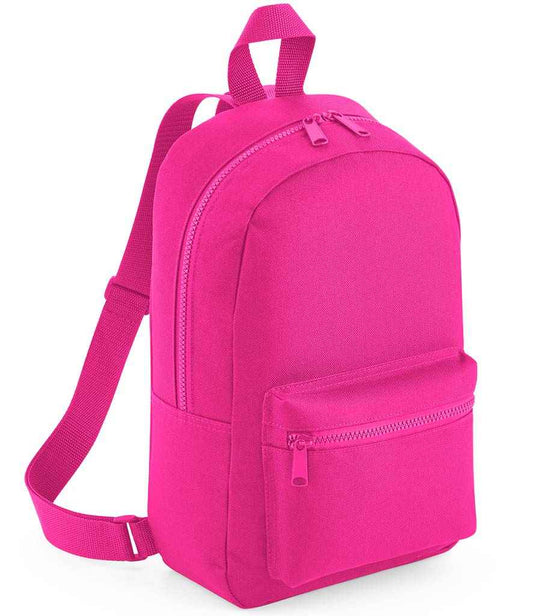 BagBase Mini Essential Fashion Backpack | Fuchsia