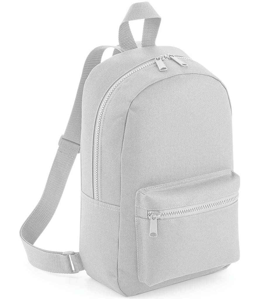 BagBase Mini Essential Fashion Backpack | Light Grey