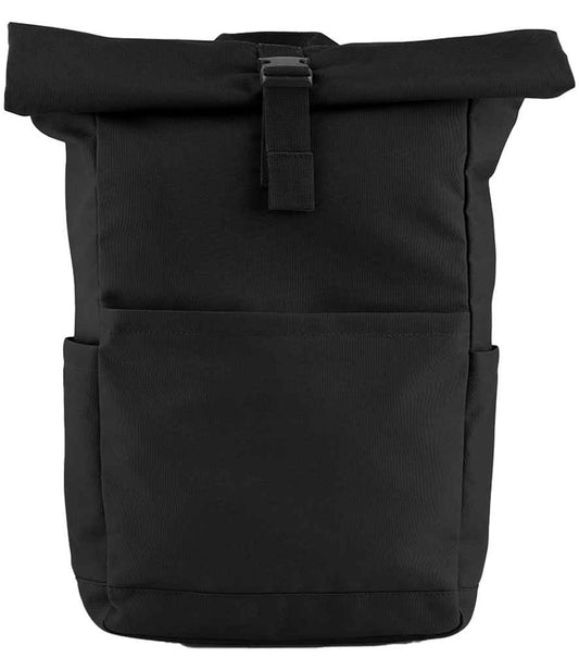 BagBase Premium Recycled Roll-Top Backpack | Black