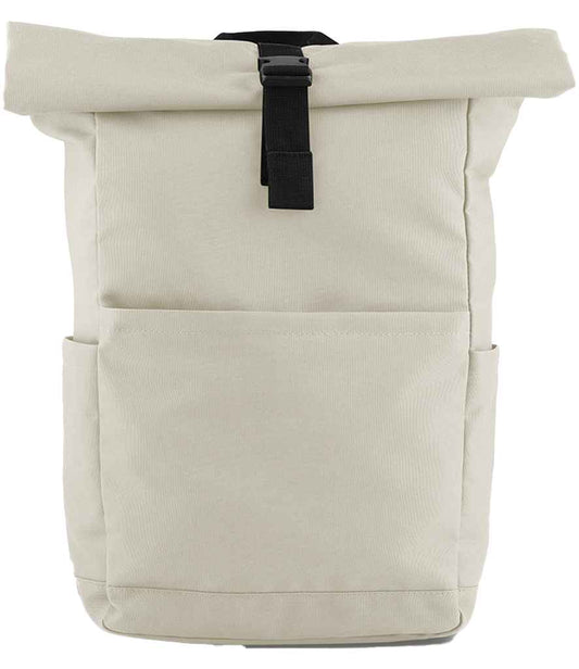 BagBase Premium Recycled Roll-Top Backpack | Natural Stone