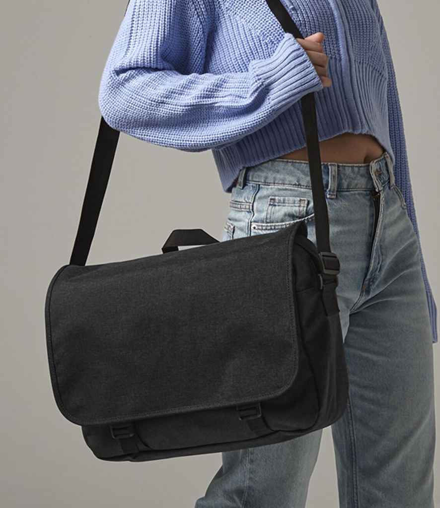 BagBase Two Tone Digital Messenger Bag | Anthracite