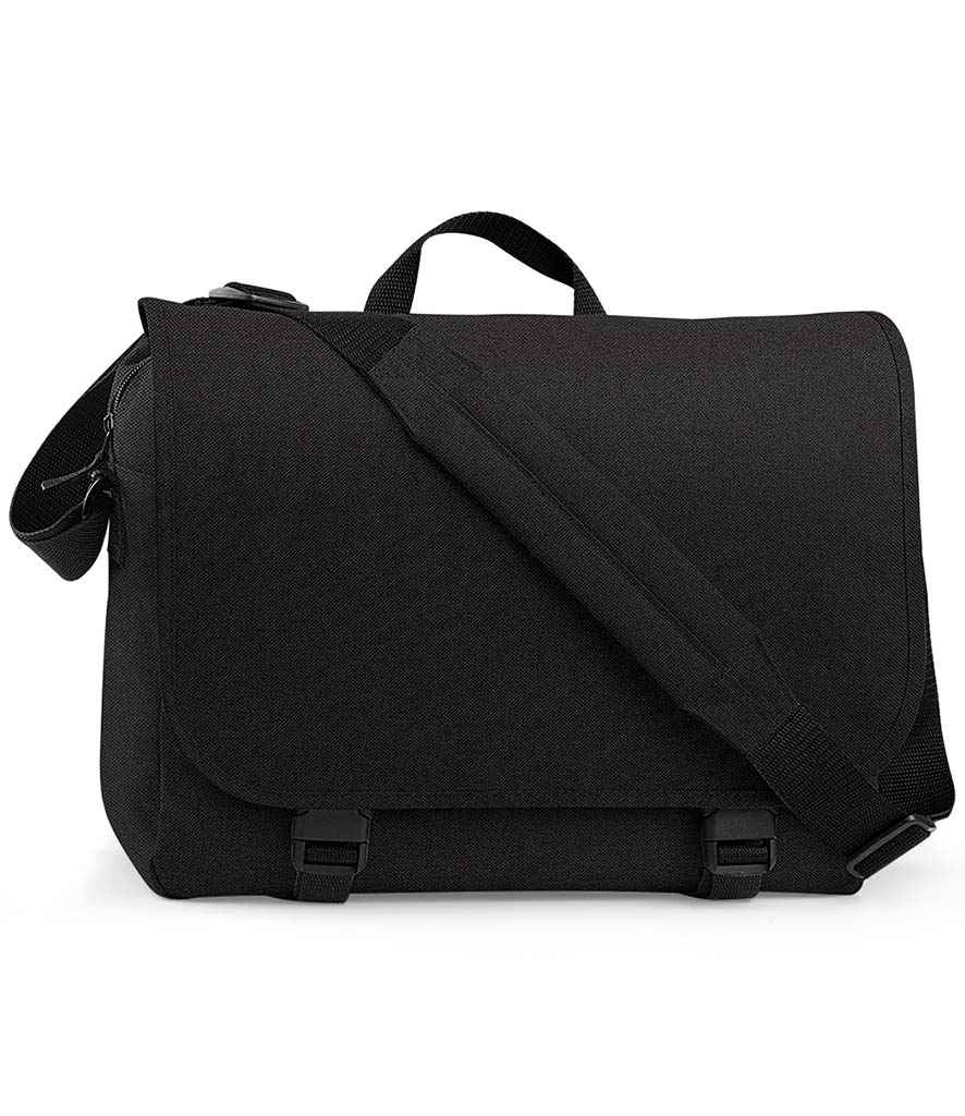 BagBase Two Tone Digital Messenger Bag | Black