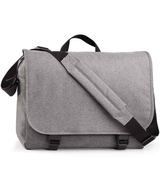 BagBase Two Tone Digital Messenger Bag | Grey Marl