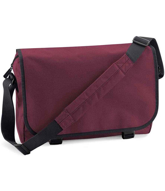 BagBase Messenger Bag | Burgundy