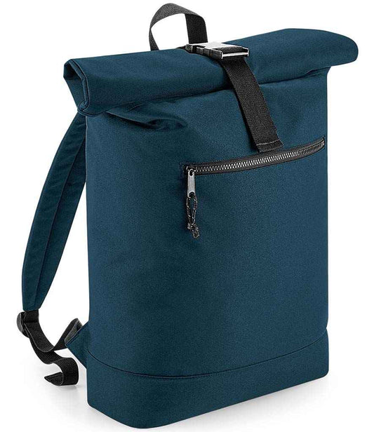 BagBase Recycled Roll-Top Backpack | Petrol