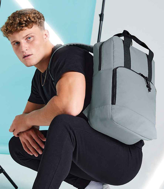 BagBase Recycled Twin Handle Cooler Backpack | Pure Grey