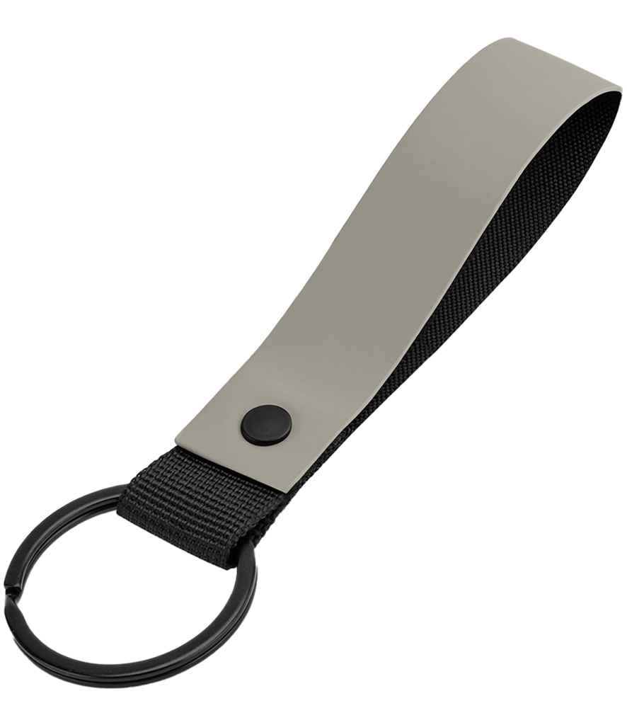 BagBase Matte PU Key Ring | Clay