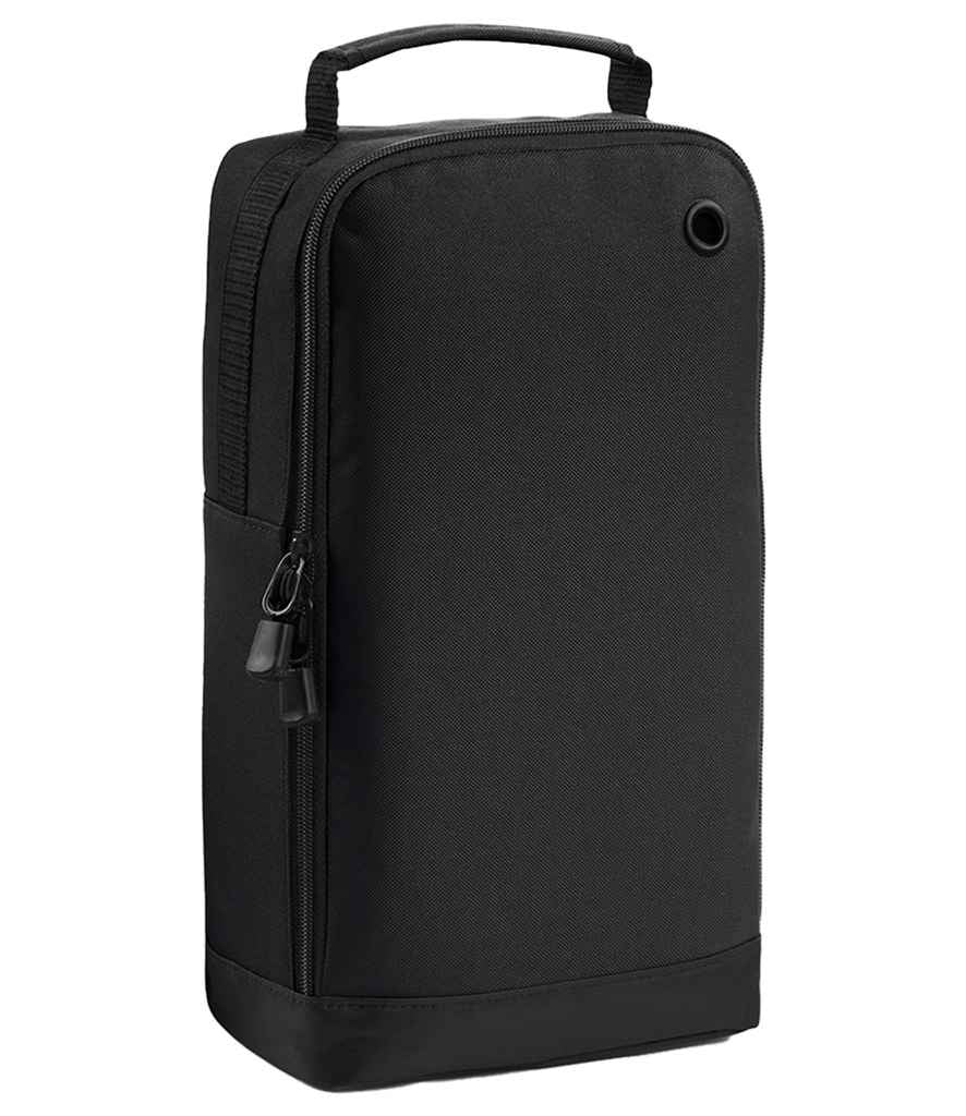 BagBase Athleisure Sports Shoe/Accessory Bag | Black/Black