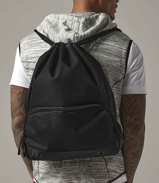 BagBase Athleisure Gymsac | Black/Black