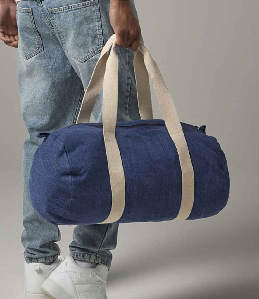 BagBase Denim Barrel Bag | Denim Blue