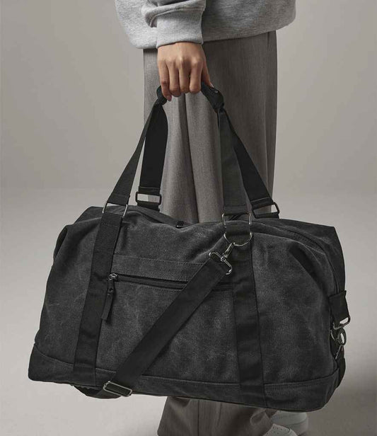 BagBase Vintage Canvas Weekender | Vintage Black