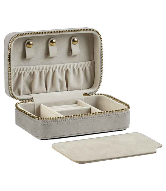 BagBase Velvet Travel Jewellery Box | Moonstone